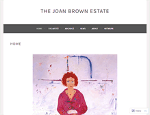 Tablet Screenshot of joanbrownestate.org